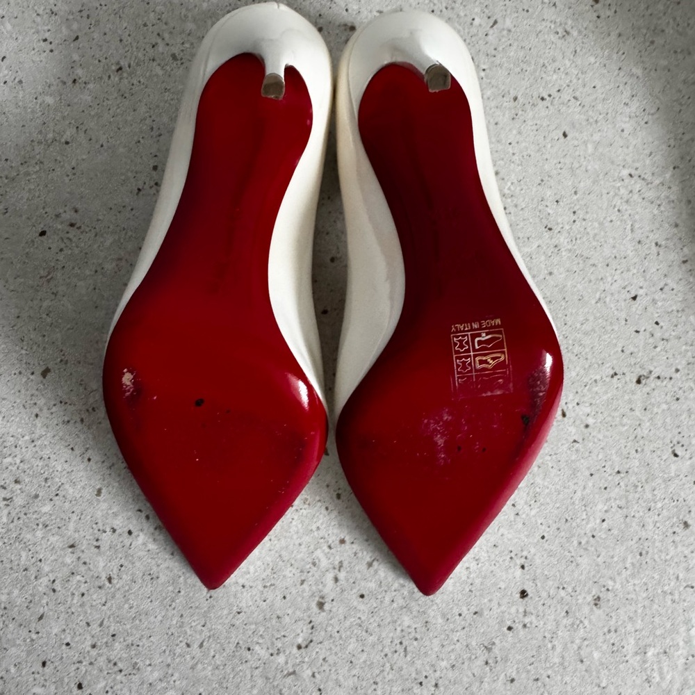 Hot chick Elegant White High Heels 90’ - Picture 7 of 7